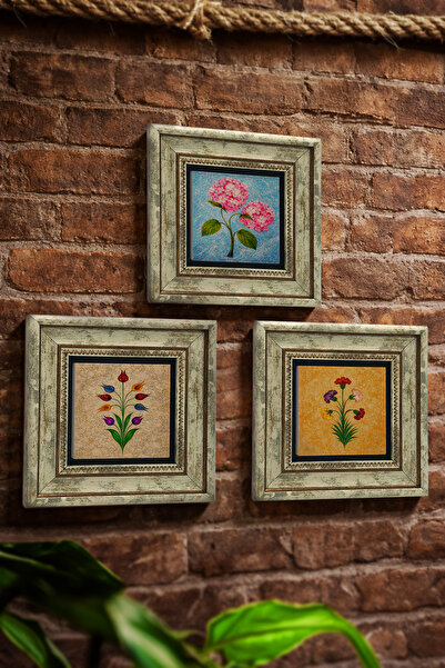 Sadrazam Σετ ζωγραφικής με φυσική πέτρα 20x20 εκ. με θέμα την τέχνη του μαρμά...