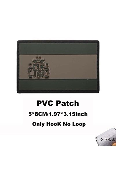 Choice5 21-شارة حقيبة ظهر ثلاثية الأبعاد من مادة PVC بتصميم أعلام إسبانيا، رو...
