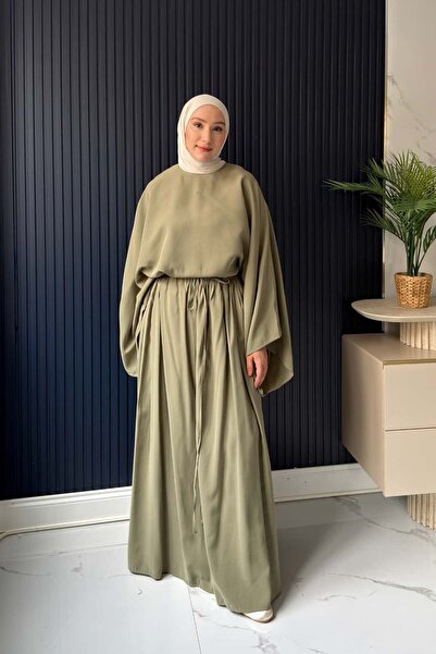 EYMAHCA طقم كوبرا مع تنورة مزينة برباط