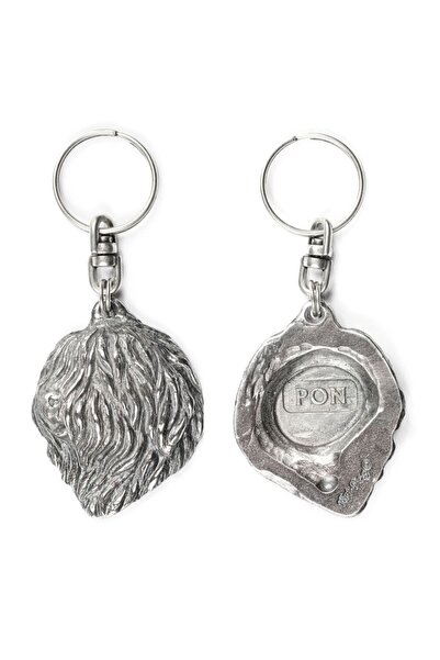 Art - Dog Polish Lowland Sheepdog - Silver-plated pendant with a dog in a dec...