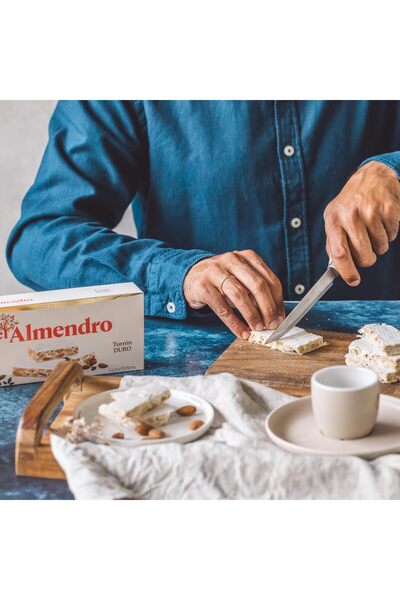 El Almendro Turrones, Turron Duro Nougat Christmas Candy, Crunchy Almond Torrone From Spain, Traditi