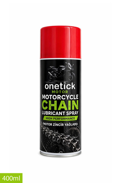 Onetick Motosiklet Zincir Yağlama Spreyi 400 ml – Yüksek Zincir Yağı ( Özel B...