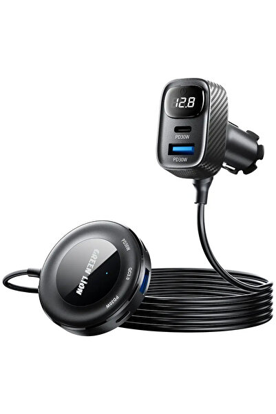 Green Lion 5-in-1 Multiport Car Charger Kit, 80W Fast Charging Adapter with 3...