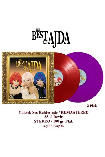 Empressco Ajda Pekkan - The Best Of Ajda (2 PLAK) (RENKLİ KIRMIZI/MOR)