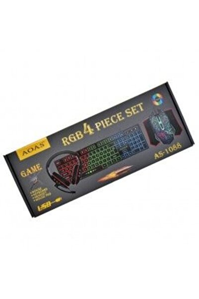 Bibilel 4 Piece RGB Gaming Set - Keyboard, Mouse, Headphones and Mouse Pad / ...