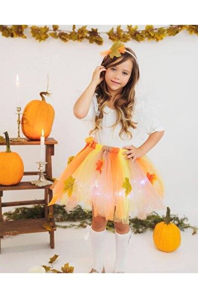 fustite cu luminite Παστέλ Στολή Φύλλου, Φθινοπωρινή Νεράιδα, 2 Τεμάχια - 10-...