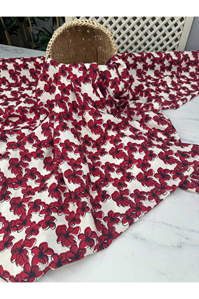 ipekkumaş Cranberry Silk Satin Fabric Our Product Is Sold by the Piece 1 Piec...