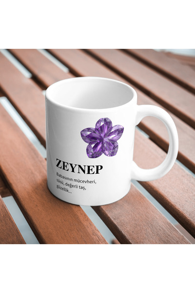 Zeynep İsmine Özel Kupa Bardak