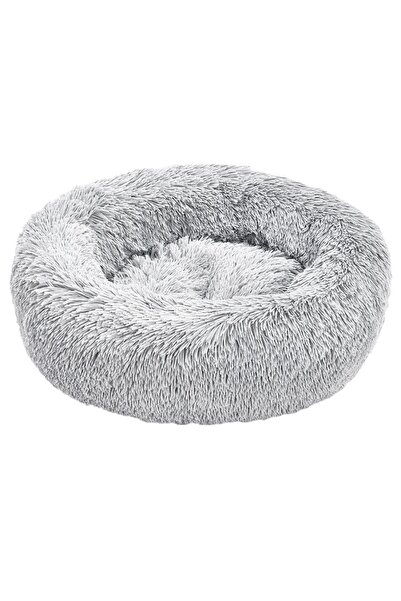 Aptel Κρεβάτι για κατοικίδια, αντιολισθητική βάση, βελούδινο, γκρι, 60 εκ.