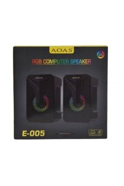 Bibilel Ηχεία υπολογιστή με LED RGB και USB E-005