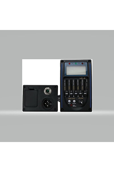 zerzembe LC5 Akustik Gitar için Ekolayzer, Preamp ve LCD Tuner ile 5 Bantlı M...