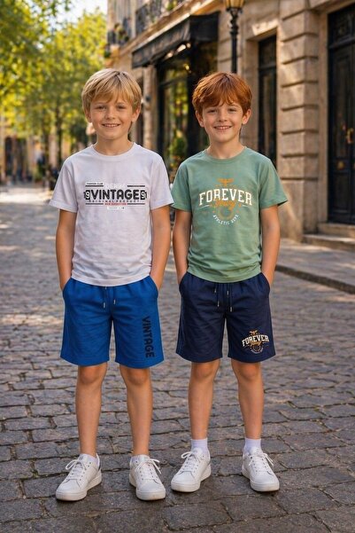 armicem ArmiKids 2-pack Advantage για αγόρια με πολύχρωμα εμπριμέ καλοκαιρινά...