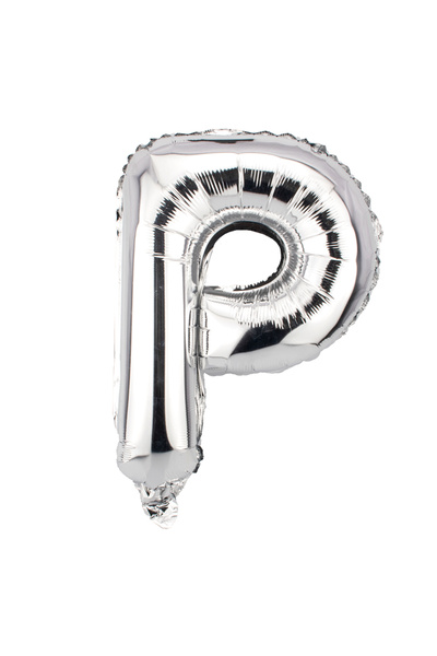 OEM Silver Balloon Letter P