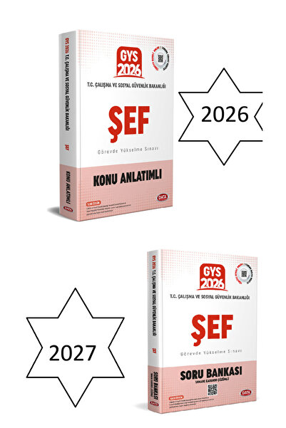 Data Yayınları T.C. Çalışma ve Sosyal Güvenlik Bakanlığı Şef Konu Anlatımlı+S...