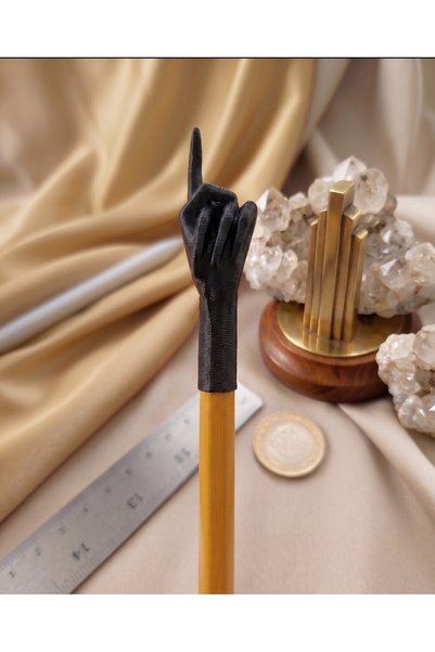 LUBIKO STUDIO 2-Piece Inspiration Pen Head Ornament 68mm - 3D Design Office S...