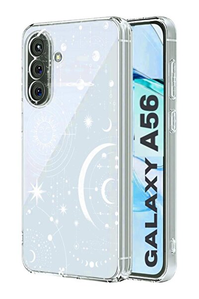 3GEN CASE Samsung Galaxy A56 Uyumlu Lüx Desenli Şeffaf Silikon Kılıf