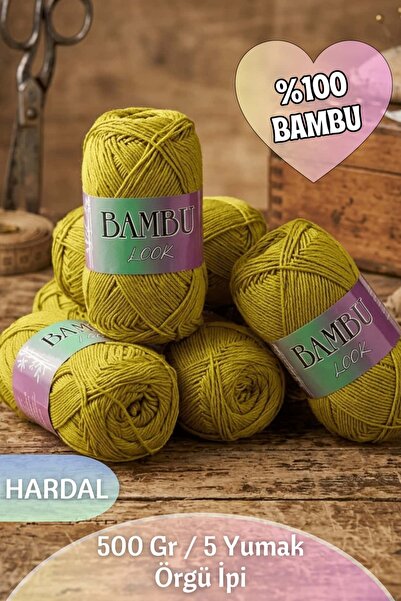 Dantelux %100 Bambu Örgü İpi (5 Yumak / 500 Gram / 1600 Metre)