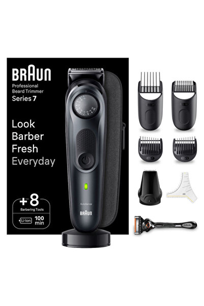 Braun Τρίμερ Σειρά 7 Επαναφορτιζόμενο Μαύρο / Γκρι Σχιστόλιθος BT 7441