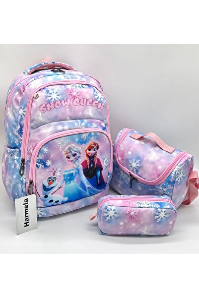 Bevitton Character Patterned Powder Primary School Bag Set of 3 Primary Schoo...