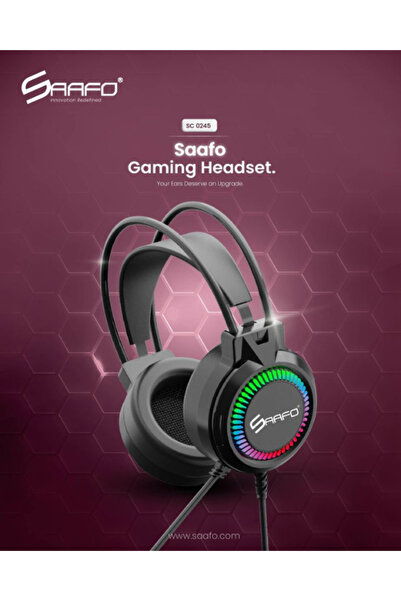 Saafo SC-0245 Professional RGB Gaming Headset
