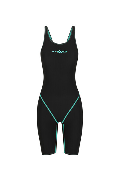 sporsuit Amanzi Women's Racing Swimsuit Acceler8 Rize Knee Length Jet Spearmint