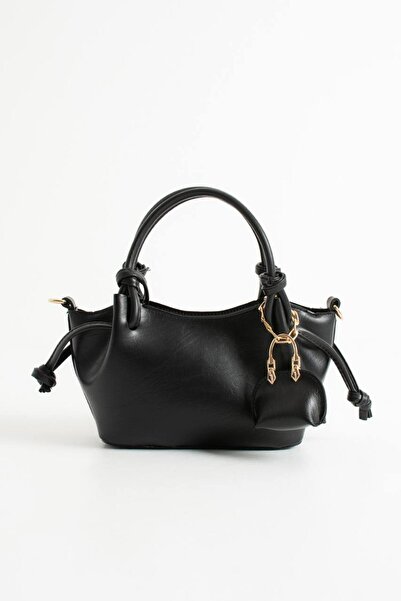 H&D COLLECTİON Women's Bag with Accessories Gold Detailed Bag