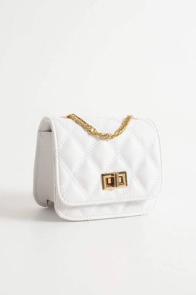 Çanta Trend Γυναικεία τσάντα ώμου μικρού μεγέθους με λεπτομέρεια κεντήματος (...