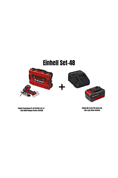 Einhell Set-48(Einhell TP-JST 18/135 Li BL S-F Akülü Dekupaj Testere+18V 4,0 ...