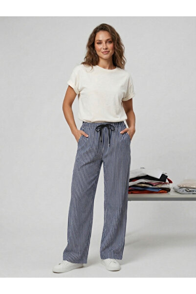 luci sports Women's Baggy Lycra Striped Sweatpants