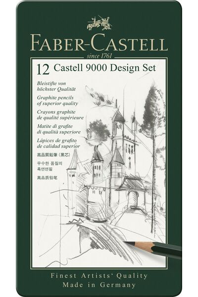 Faber Castell Set de creioane cu grafit, 12 bucăți/set