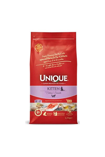 Unique Somonlu Düşük Tahıllı Yavru Kedi Maması 1,5 Kg