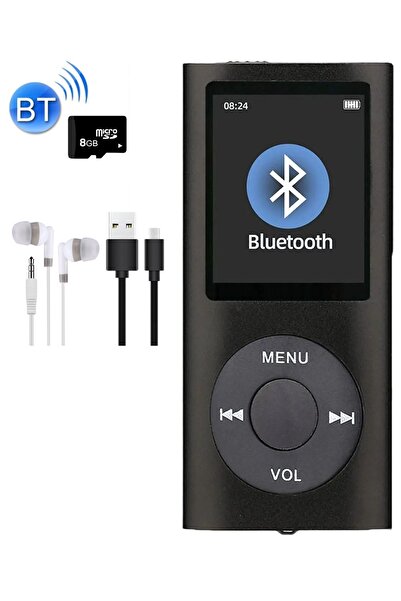 Tastech 5007MP 8GB Tf Kart Hediyeli Metal Mp3 Player Renli Ekranlı Fm Radyolu...