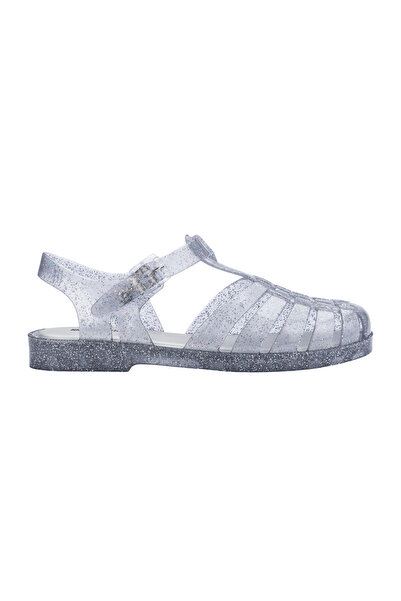 Melissa Γυναικεία πέδιλα Possession γυαλιστερά διάφανα γκρι