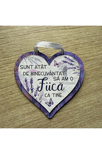 LimArt Personalized wooden heart decoration, message "I am blessed to have a ...