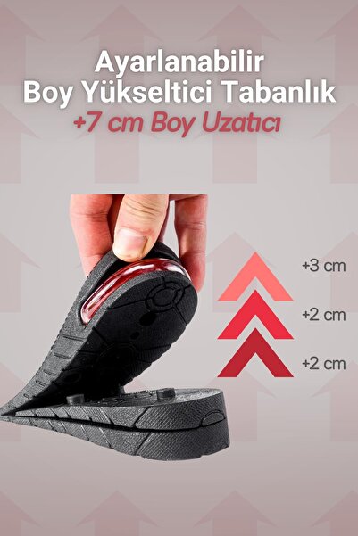 Dopar Boy Yükseltici Topuk Tabanlık 7 CM