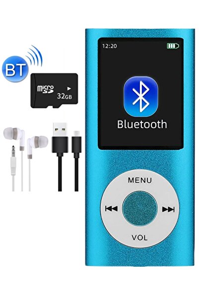 Tastech 5007MP 32GB Tf Kart Hediyeli Metal Mp3 Player Renli Ekranlı Fm Radyol...