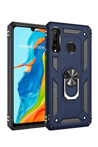 Karışık Huawei P30 Lite Uyumlu Yüzüklü Tank Kapak Kılıf