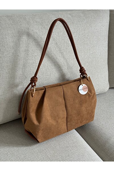 BAGLOVİS Γυναικεία τσάντα ώμου μεσαίου μεγέθους από συνθετικό δέρμα με λεπτομ...