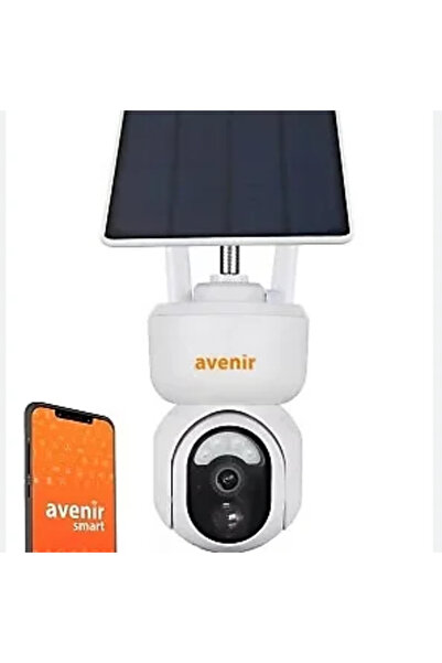 AVENİR AV-S400 4G SİM KARTLI GÜNEŞ ENERJİLİ DIŞ ORTAM 360° HAREKETLİ AKILLI K...