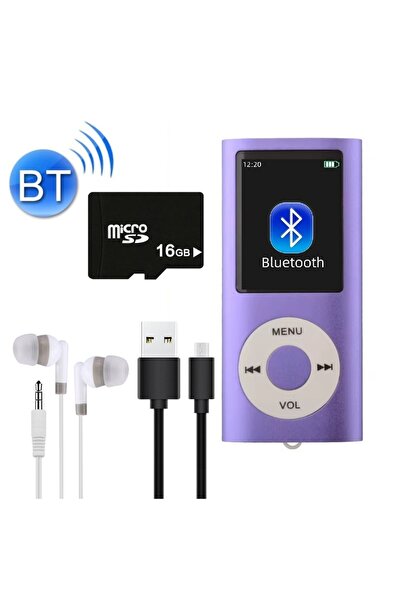Tastech 5007MP 16GB Tf Kart Hediyeli Metal Mp3 Player Renli Ekranlı Fm Radyol...