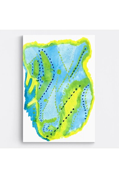 OEM Pictură abstractă pe pânză WOWCanvas, Textură colorată în acuarelă, 40 x ...