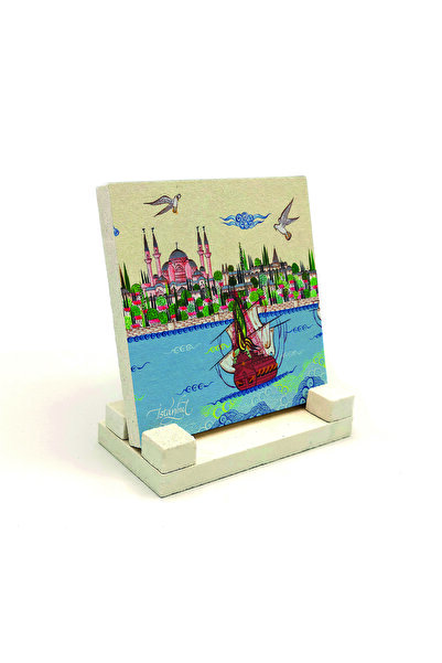 Sadrazam Επιτραπέζια Πέτρα με Σχέδιο Τζαμιού της Αγίας Σοφίας 10x10 KRT-8