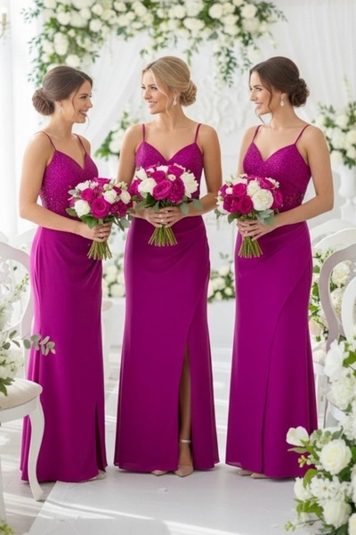 FashionForYou Σετ 3 τεμαχίων: Μακρύ βραδινό φόρεμα Serelya με δαντέλα, Ματζέν...