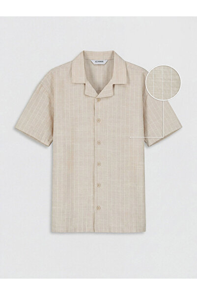 LC Waikiki Ozmarka New Season Resort Collar Plaid Boys' Shirt
