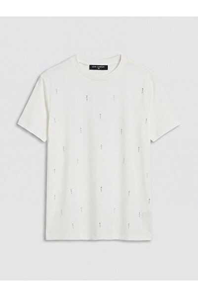 LC Waikiki تي شيرت نسائي من LCW ComfortWhite Stone