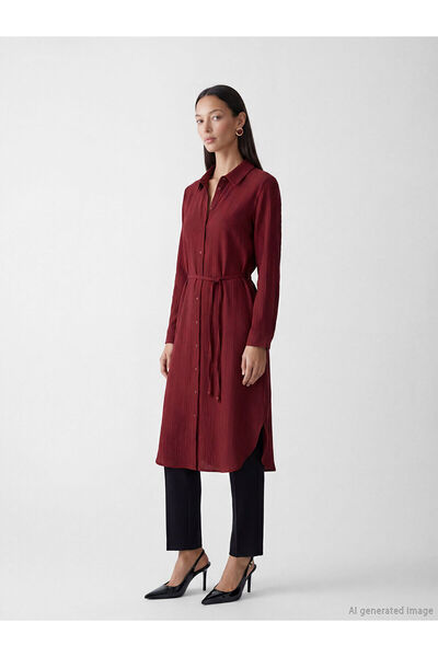 LC Waikiki Nevavm Oversize Gofre Women's Shirt Tunic with a Difference