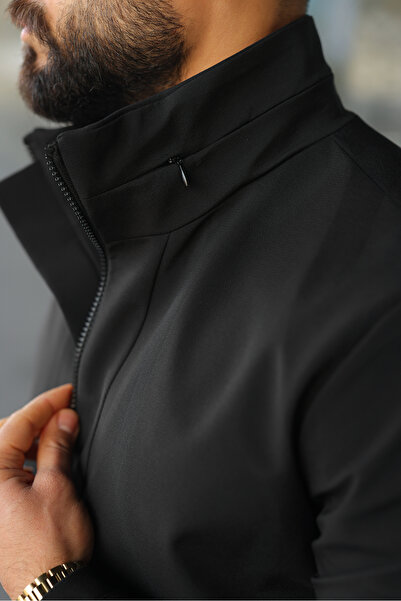 BASEL.CO Υδατοαπωθητικό Τεχνικό Υφασμάτινο Αδιάβροχο/Αντιανεμικό Μπουφάν