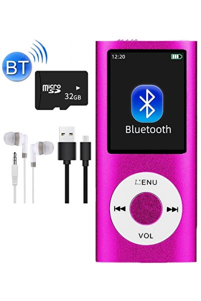 Tastech 5007MP 32GB Tf Kart Hediyeli Metal Mp3 Player Renli Ekranlı Fm Radyol...