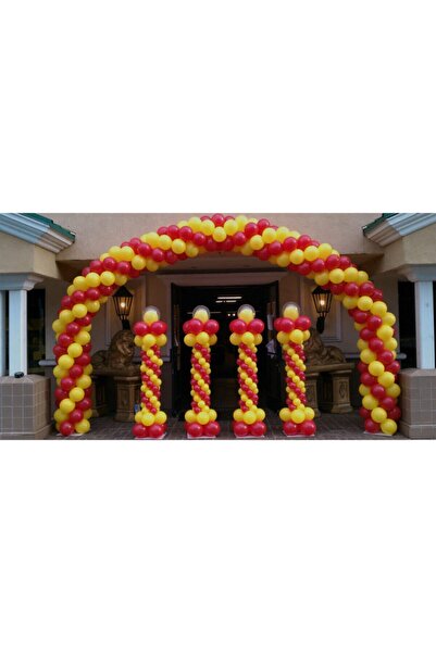 eğlencemarketi 100 Adet Galatasaray Temalı Balon Ve 5 Metre Balon Zinciri