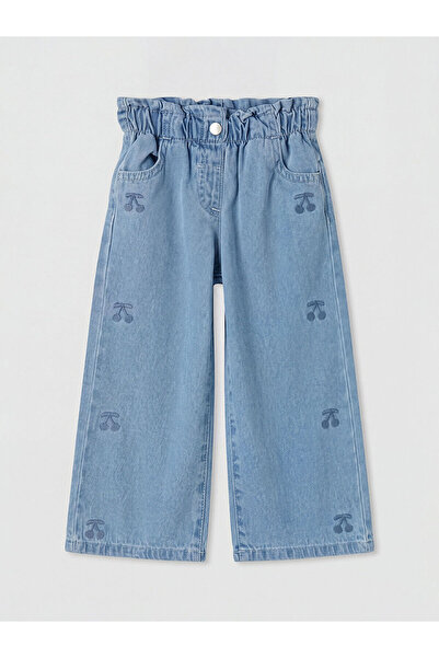 LC Waikiki Nevavm Farkıyla Baby Girl Embroidered Jean Pants